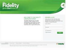 Tablet Screenshot of fidelitygreenlineforum.com